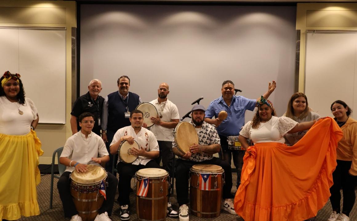 A concert performance by Los Bomberos de la Calle